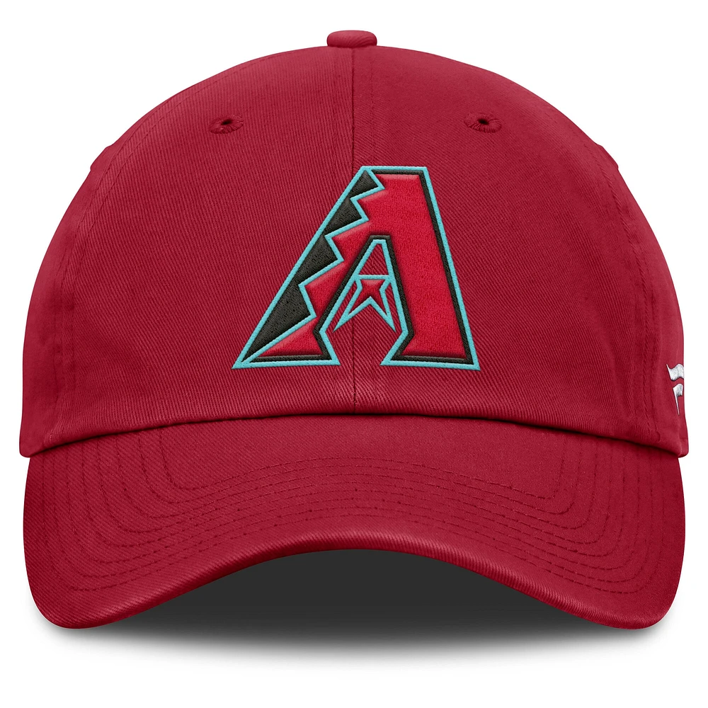 Casquette ajustable Core Red Arizona Diamondbacks pour hommes de Fanatics