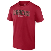 Men's Fanatics Zac Gallen Red Arizona Diamondbacks 2023 World Series Name & Number T-Shirt