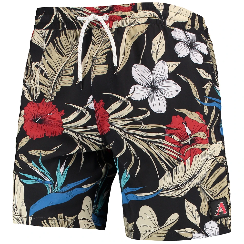 Short de bain Hurley x '47 Black Arizona Diamondbacks Cannonball Tropics pour homme