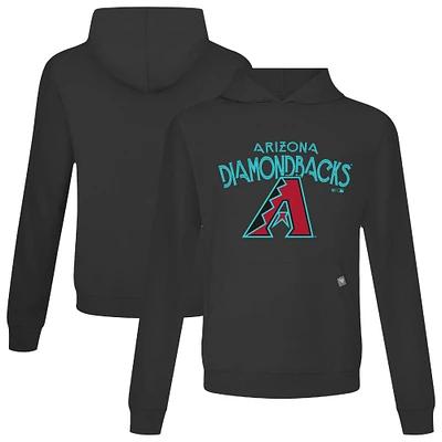 Men's Levelwear Black Arizona Diamondbacks Accolade Relay Mission Pullover Hoodie