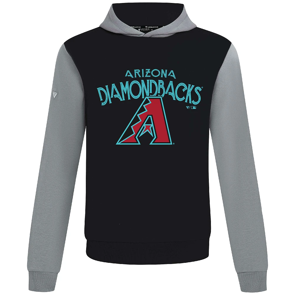 Sweat à capuche noir Levelwear pour homme des Diamondbacks de l'Arizona Accolade Ultimate Mission