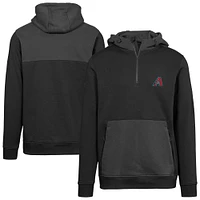Men's Levelwear  Black Arizona Diamondbacks Chicane Insignia 2.0 Quarter-Zip Hoodie