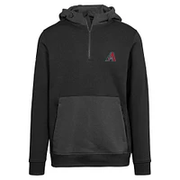 Men's Levelwear  Black Arizona Diamondbacks Chicane Insignia 2.0 Quarter-Zip Hoodie
