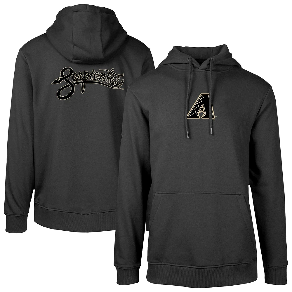 Men's Levelwear Black Arizona Diamondbacks City Connect Podium Core 2.0 Pullover Hoodie