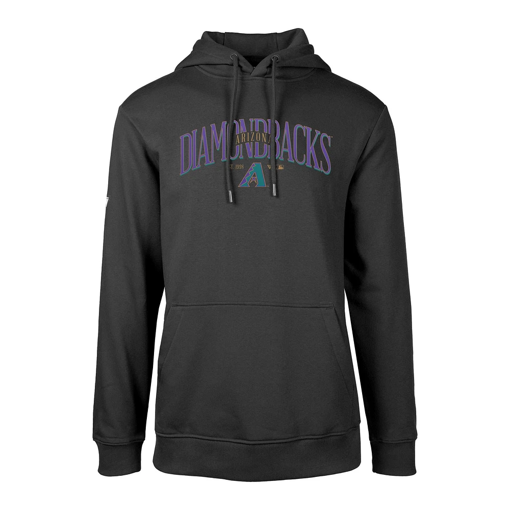 Sweat à capuche rétro noir pour homme de la collection Cooperstown Podium des Diamondbacks l'Arizona Levelwear