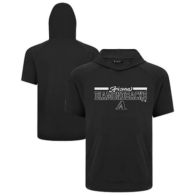 Men's Levelwear Black Arizona Diamondbacks Phase Vanguard Hoodie T-Shirt