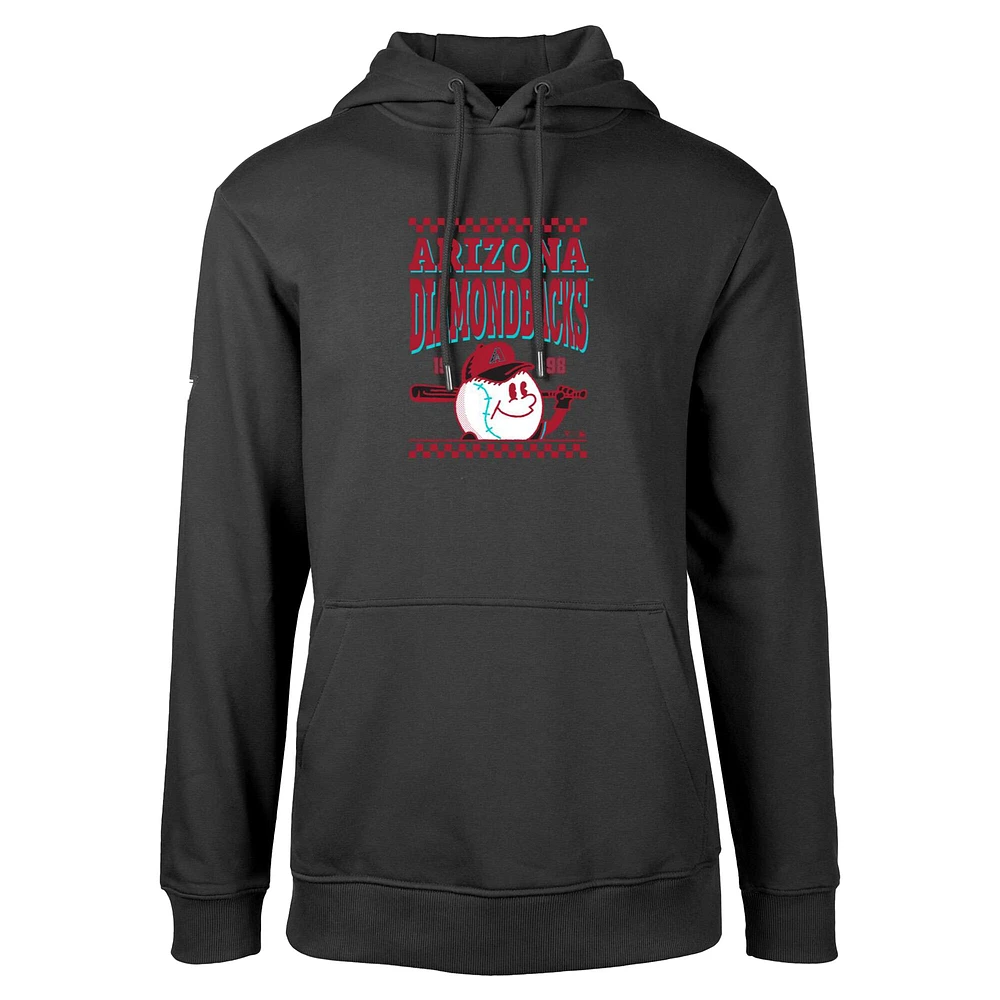 Sweat à capuche noir Levelwear pour homme Arizona Diamondbacks Podium Inaugural