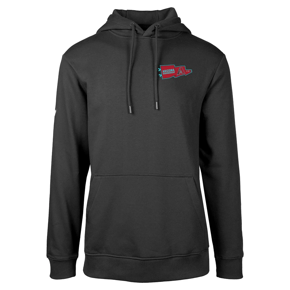 Men's Levelwear  Black Arizona Diamondbacks Podium Rafters Pullover Hoodie