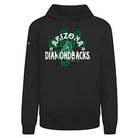 Men's Levelwear  Black Arizona Diamondbacks St. Patrick's Day Podium Shamrock Pullover Hoodie
