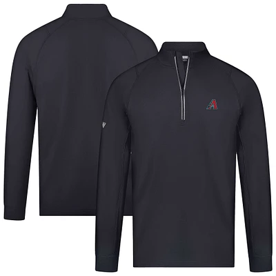 Pull-over zippé quart de tour raglan noir Theory Insignia Core pour homme Levelwear Arizona Diamondbacks