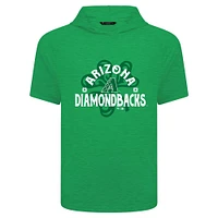 Men's Levelwear Green Arizona Diamondbacks St. Patrick's Day Phase Shamrock Short Sleeve T-Shirt Hoodie