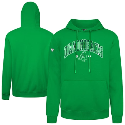 Sweat à capuche carreaux vert Arizona Diamondbacks St. Patrick's Day Podium pour homme Levelwear