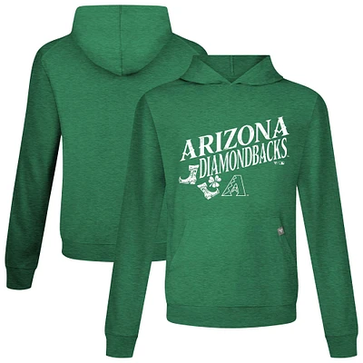 Men's Levelwear Green Arizona Diamondbacks St. Patrick's Day Relay Boots Pullover Hoodie