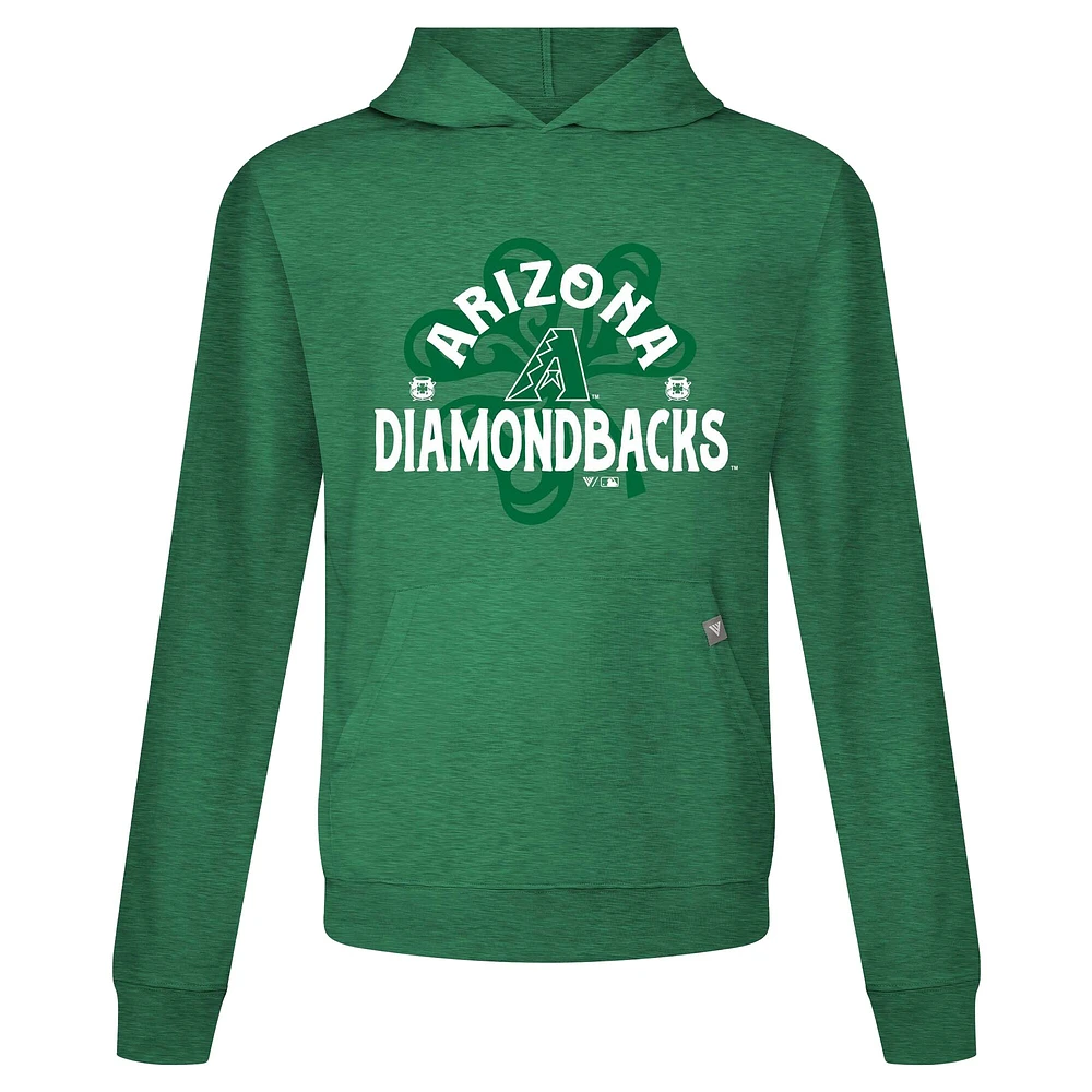 Sweat à capuche manches longues pour homme Levelwear Green Arizona Diamondbacks St. Patrick's Day Relay Shamrock
