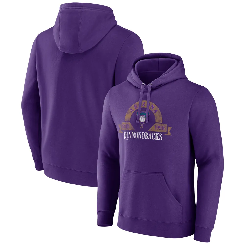 Sweat à capuche Majestic Purple Arizona Diamondbacks Utility pour homme