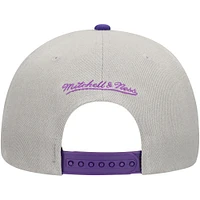 Casquette Snapback à panneau Knock Out des Diamondbacks de l'Arizona gris Mitchell & Ness pour hommes