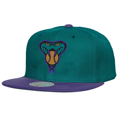 Casquette à rabat basique Mitchell & Ness Teal Arizona Diamondbacks Cooperstown Collection pour homme