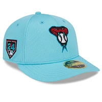 Casquette ajustée 59FIFTY pour homme New Era Aqua Arizona Diamondbacks 2024 Spring Training Low Profile