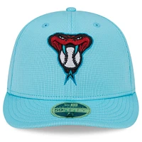 Casquette ajustée 59FIFTY pour homme New Era Aqua Arizona Diamondbacks 2024 Spring Training Low Profile