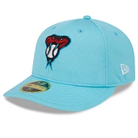 Casquette ajustée 59FIFTY pour homme New Era Aqua Arizona Diamondbacks 2024 Spring Training Low Profile