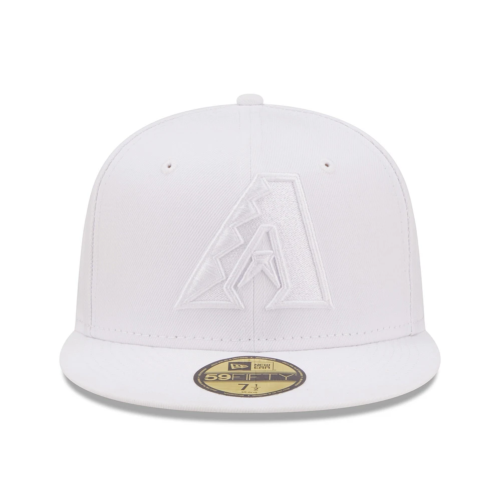 Men's New Era Arizona Diamondbacks White on 59FIFTY Fitted Hat