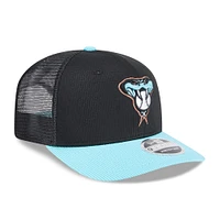 Men's New Era  Black/Light Blue Arizona Diamondbacks 2025 Batting Practice 9SEVENTY Stretch-Snap Trucker Hat