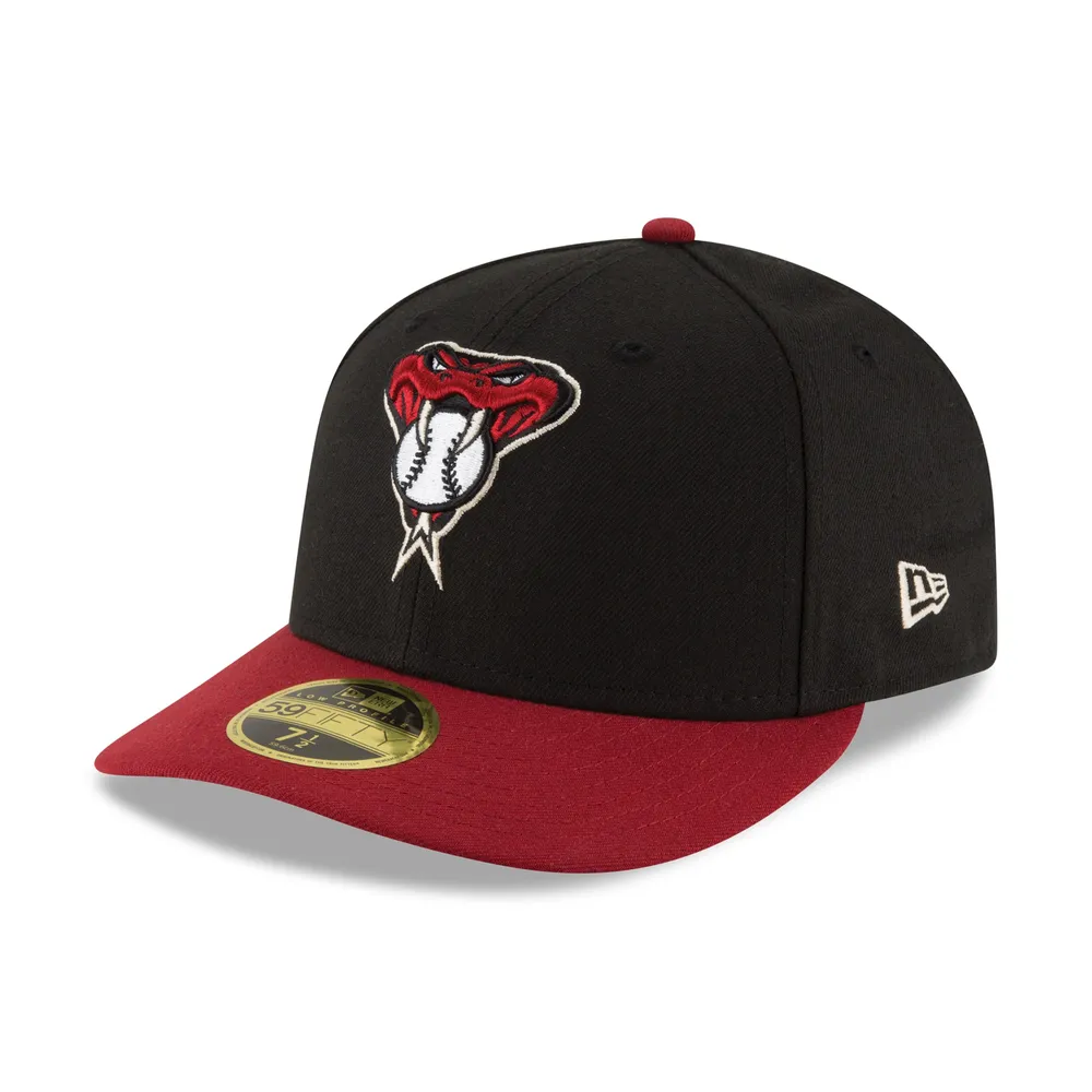 New Era Men's Arizona Diamondbacks 59Fifty Alternate Black Low Crown Fitted  Hat