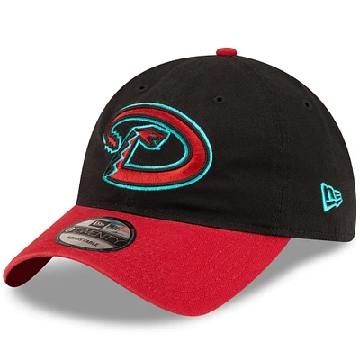 Casquette réglable New Era pour hommes, noir/rouge, Arizona Diamondbacks Road Replica Core Classic 9TWENTY