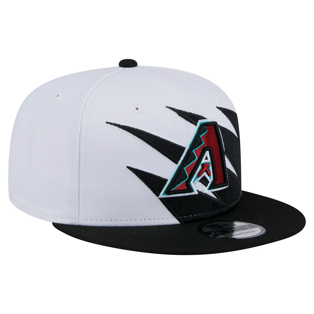 Men's New Era Black/White Arizona Diamondbacks Jagged 9FIFTY Snapback Hat