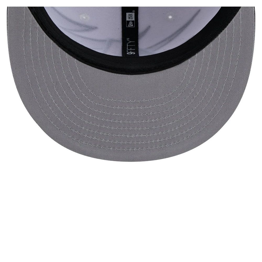 Men's New Era Black/White Arizona Diamondbacks Jagged 9FIFTY Snapback Hat