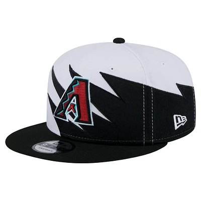 Men's New Era Black/White Arizona Diamondbacks Jagged 9FIFTY Snapback Hat