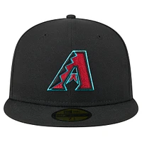 Casquette ajustée 59FIFTY pour homme New Era noire Arizona Diamondbacks 2001 World Series couleur de l'équipe