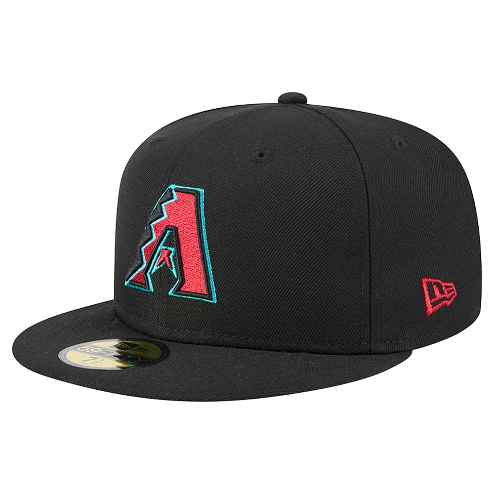 Casquette ajustée 59FIFTY pour homme New Era noire Arizona Diamondbacks 2001 World Series couleur de l'équipe