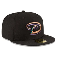 Men's New Era Black Arizona Diamondbacks 2001 World Series Wool 59FIFTY Fitted Hat