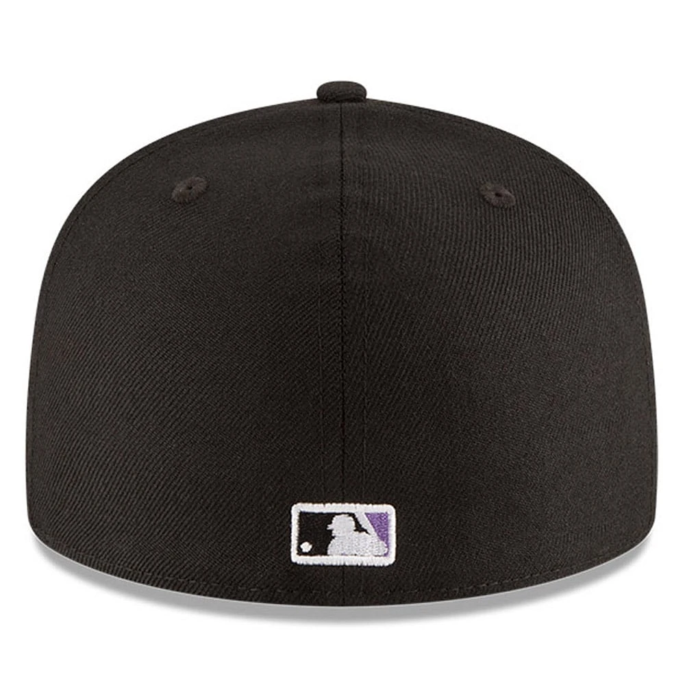 Men's New Era Black Arizona Diamondbacks 2001 World Series Wool 59FIFTY Fitted Hat