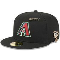 Men's New Era  Black Arizona Diamondbacks 2025 59FIFTY Day Fitted Hat with Pins
