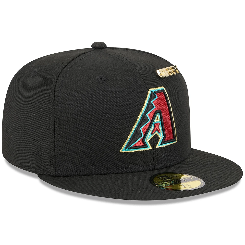 Men's New Era  Black Arizona Diamondbacks 2025 59FIFTY Day Fitted Hat with Pins