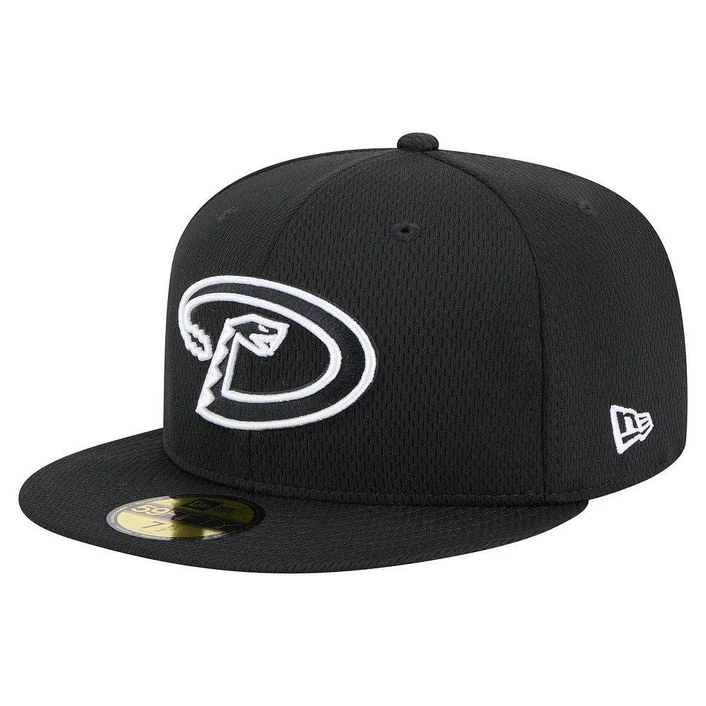 Men's New Era Black Arizona Diamondbacks 2025 Clubhouse 59FIFTY Fitted Hat