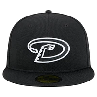 Men's New Era Black Arizona Diamondbacks 2025 Clubhouse 59FIFTY Fitted Hat