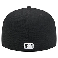Men's New Era Black Arizona Diamondbacks 2025 Clubhouse 59FIFTY Fitted Hat