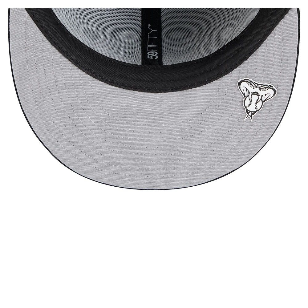 Men's New Era Black Arizona Diamondbacks 2025 Clubhouse 59FIFTY Fitted Hat