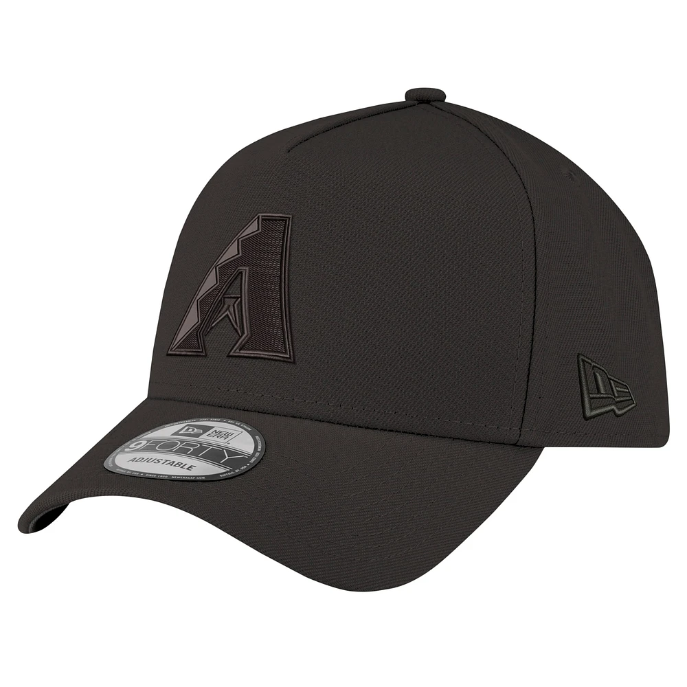 Casquette réglable noire Arizona Diamondbacks A-Frame 9FORTY New Era pour hommes