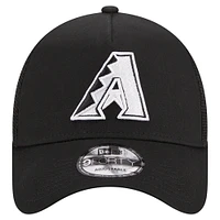 Casquette réglable A-Frame 9FORTY Trucker Arizona Diamondbacks New Era pour homme, noire
