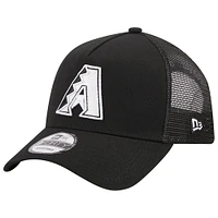Casquette réglable A-Frame 9FORTY Trucker Arizona Diamondbacks New Era pour homme, noire