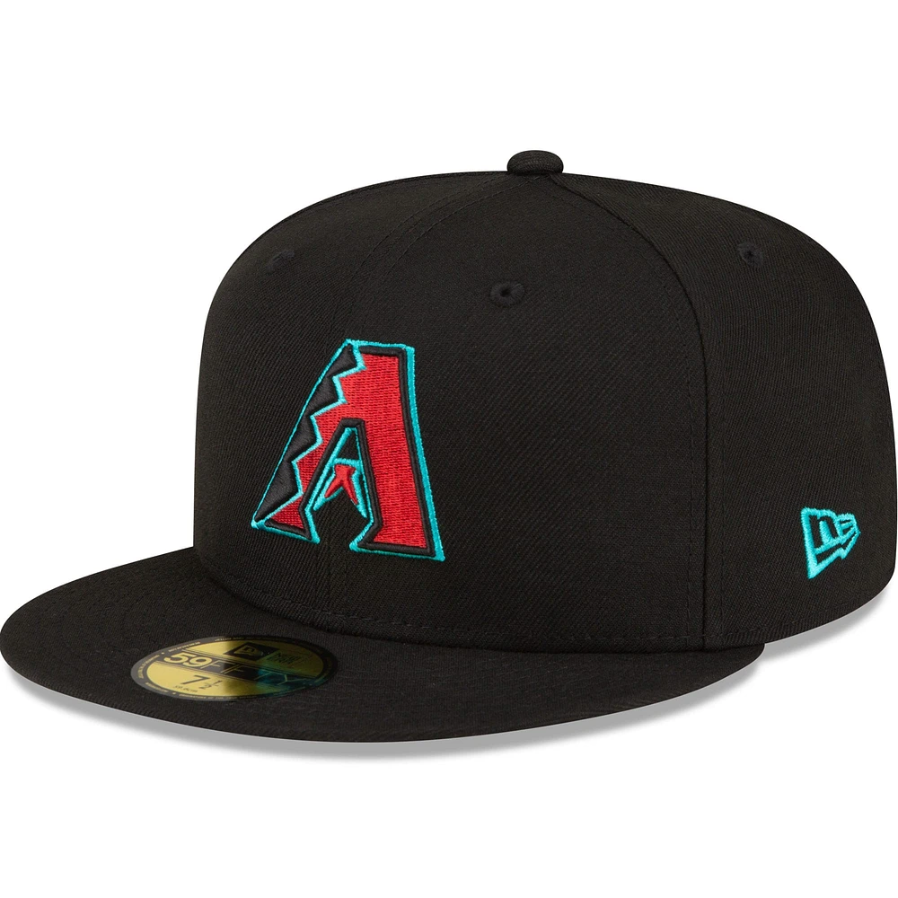 Casquette ajustée 59FIFTY sur le terrain de la collection authentique alternative des Diamondbacks l'Arizona New Era noire pour hommes