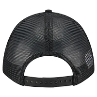 Men's New Era Black Arizona Diamondbacks City Initial 9FORTY A-Frame M-Crown Adjustable Trucker Hat