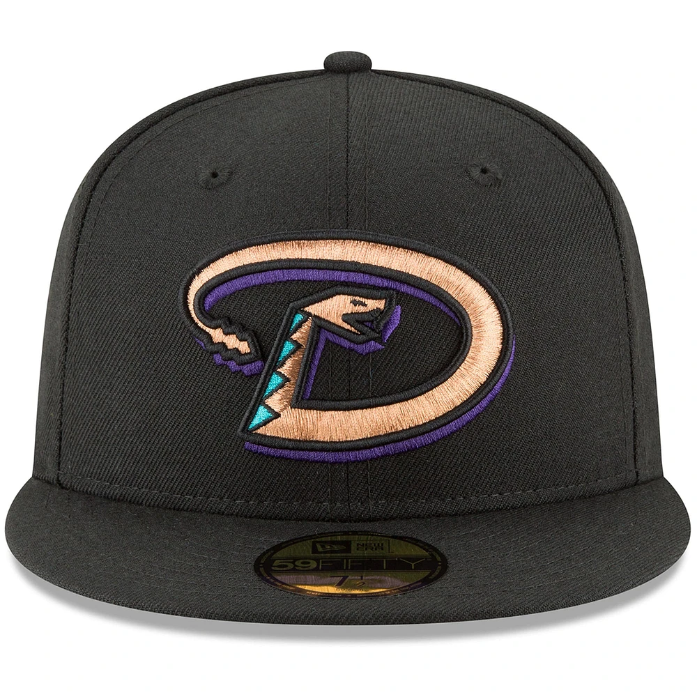 Men's New Era Black Arizona Diamondbacks Cooperstown Collection Wool 59FIFTY Fitted Hat