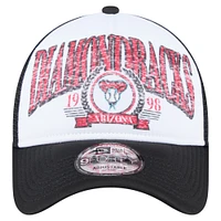 Casquette camionneur ajustable New Era noire 9FORTY A-Frame des Arizona Diamondbacks pour homme