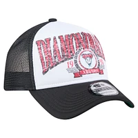 Casquette camionneur ajustable New Era noire 9FORTY A-Frame des Arizona Diamondbacks pour homme