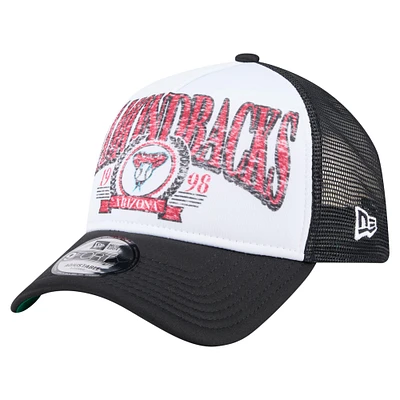 Casquette camionneur ajustable New Era noire 9FORTY A-Frame des Arizona Diamondbacks pour homme